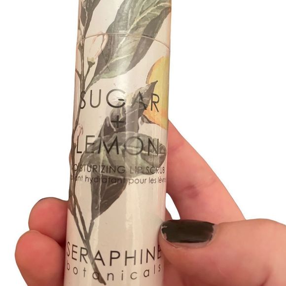 2 for $20 - Seraphine Botanicals - Lemon Balm & Thyme Lip Scrub - Picture 3 of 4